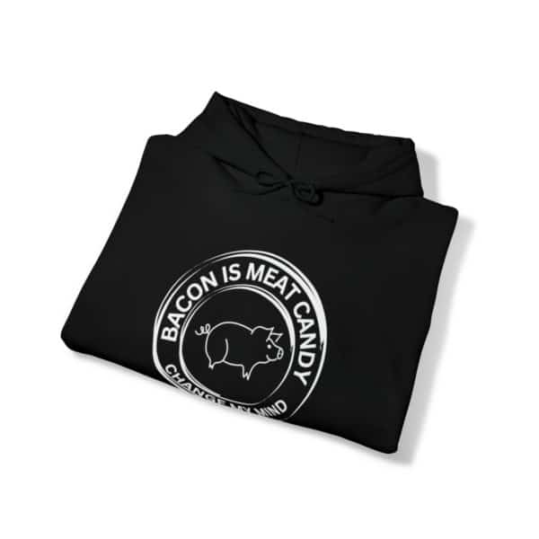 Bacon Is meat Candy Unisex Heavy Blend™ Hooded Sweatshirt - Image 4