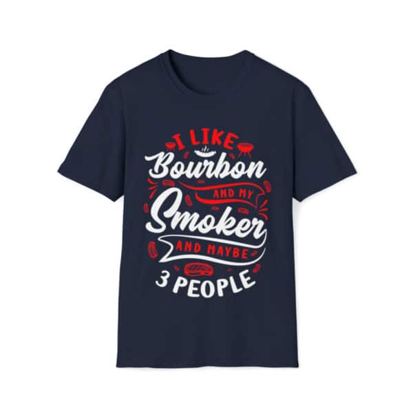 Burbon And Smoker, Graphic Tee, Gift Shirt, Funny Grilling Shirt, Unisex Softstyle T-Shirt - Image 13