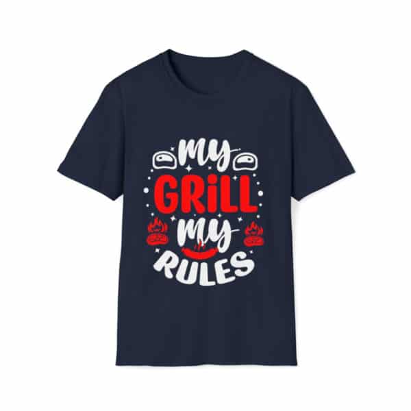 Funny Grill Shirt, My Grill My Rules, Graphic Tee, Gift For Him, Gift For Her, Dad Shirt, Mom Shirt,  Unisex Softstyle T-Shirt - Image 5