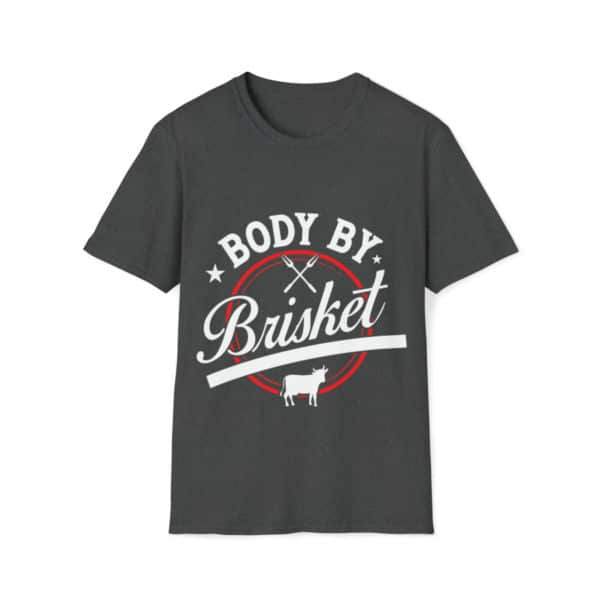 Body By Brisket, Graphic Tee, Brisket Gift, Funny Cooking Shirt, Gift Shirt, Unisex Softstyle T-Shirt - Image 4