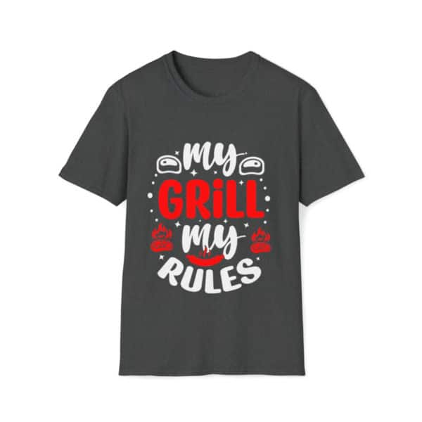 Funny Grill Shirt, My Grill My Rules, Graphic Tee, Gift For Him, Gift For Her, Dad Shirt, Mom Shirt,  Unisex Softstyle T-Shirt - Image 3