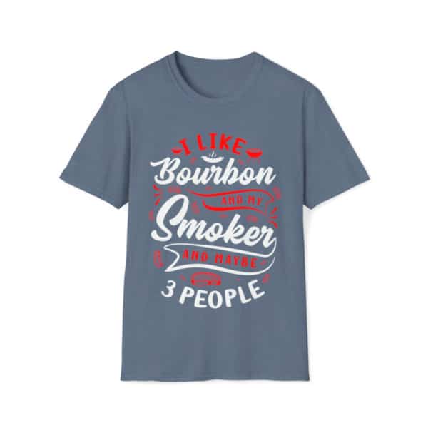 Burbon And Smoker, Graphic Tee, Gift Shirt, Funny Grilling Shirt, Unisex Softstyle T-Shirt - Image 7