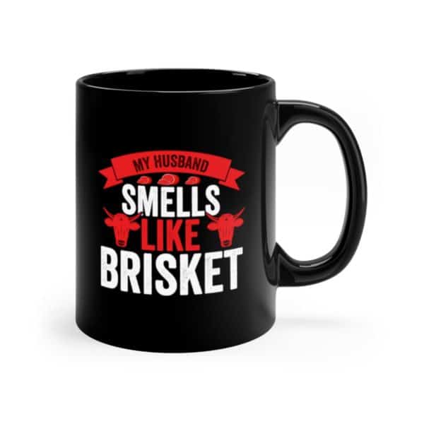 Funny Brisket Mug 11oz Black Mug - Image 3