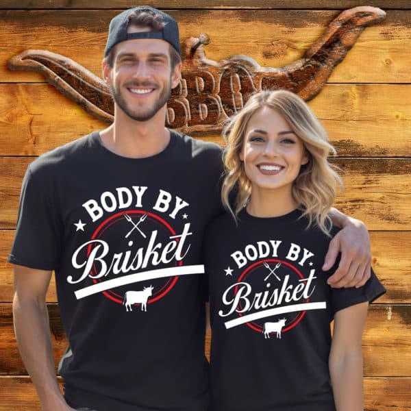 Body By Brisket, Graphic Tee, Brisket Gift, Funny Cooking Shirt, Gift Shirt, Unisex Softstyle T-Shirt