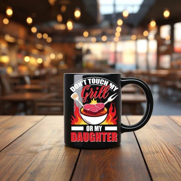 Don't Touch My Grill Mug 11oz Black Mug