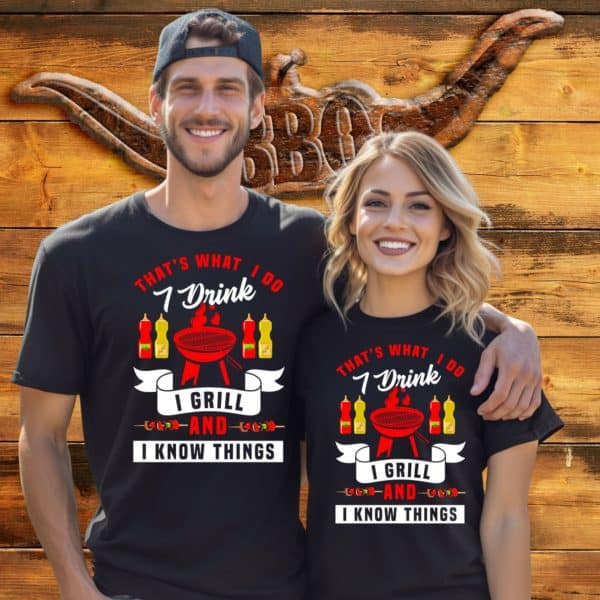 I Drink, I Grill, I Know Things, Graphic Tee, Funny Shirt,  Unisex Softstyle T-Shirt