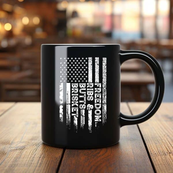 Brisket, Butts, Ribs, And Freedom Mug