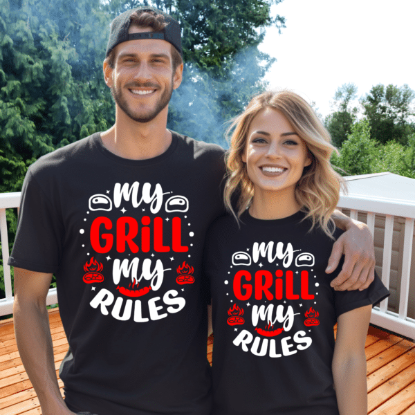 Funny Grill Shirt, My Grill My Rules, Graphic Tee, Gift For Him, Gift For Her, Dad Shirt, Mom Shirt,  Unisex Softstyle T-Shirt