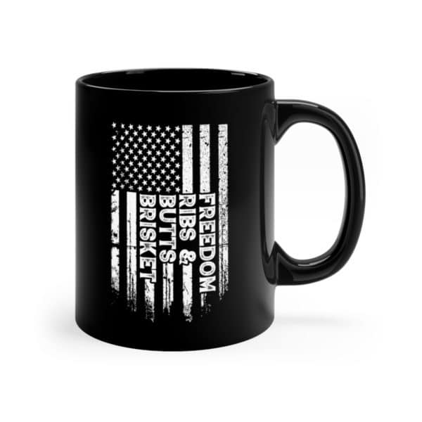 Brisket, Butts, Ribs, And Freedom Mug - Image 3