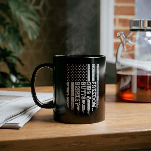 Brisket, Butts, Ribs, And Freedom Mug - Image 6